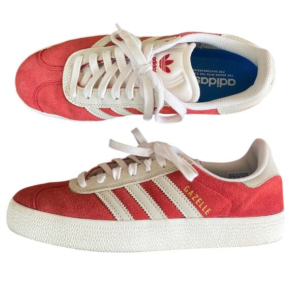adidas Shoes - Adidas Gazelle ADV Red Better Scarlet Skate Sneaker Shoes W 8 / M 7